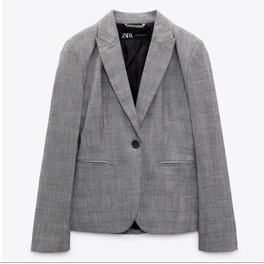 Zara blazer size 2 grey new no tags